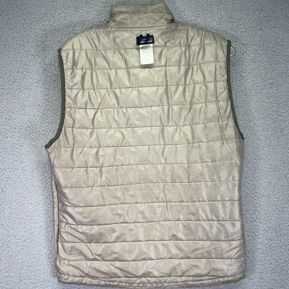 Patagonia Vest Mens Small Green Micro Puff Full Zip Lightweight Hiking Outdoors - Picture 13 of 13